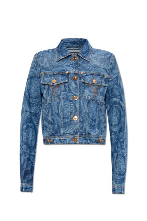 versace life jacket|versace denim jacket women's.